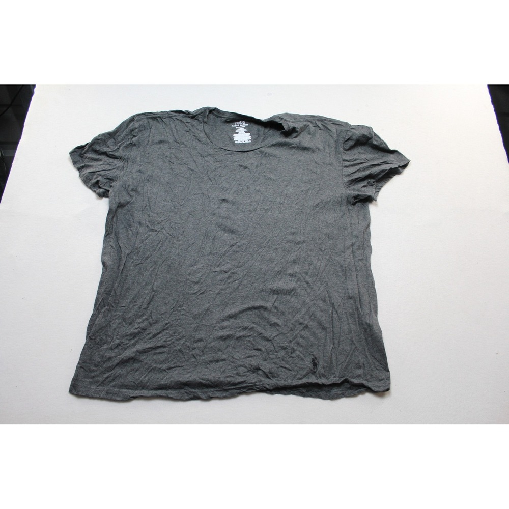 Polo Ralph Lauren T-Shirt Mens Double Extra Large Gray Excellent Classic Pony